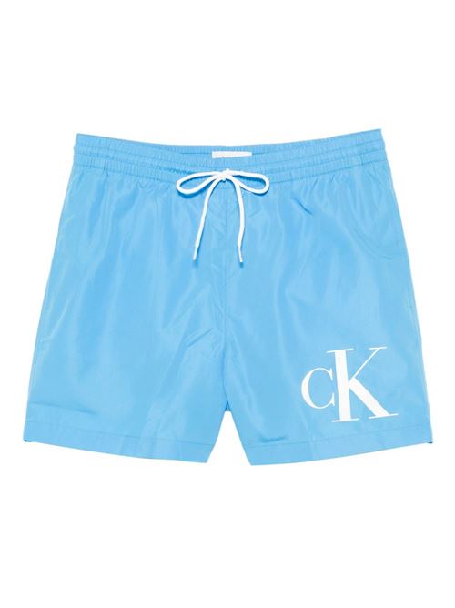 Costume da bagno uomo celeste Calvin Klein | KM0KM00849CY0